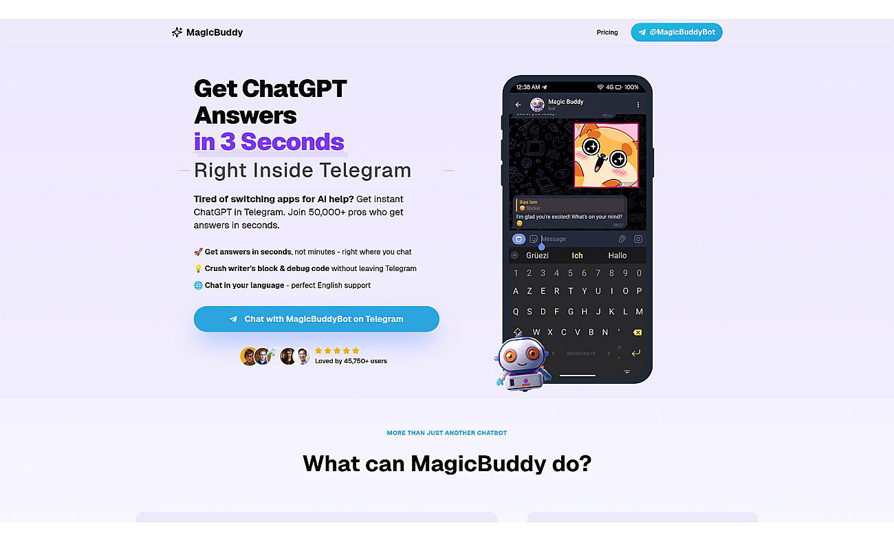MagicBuddy screenshot