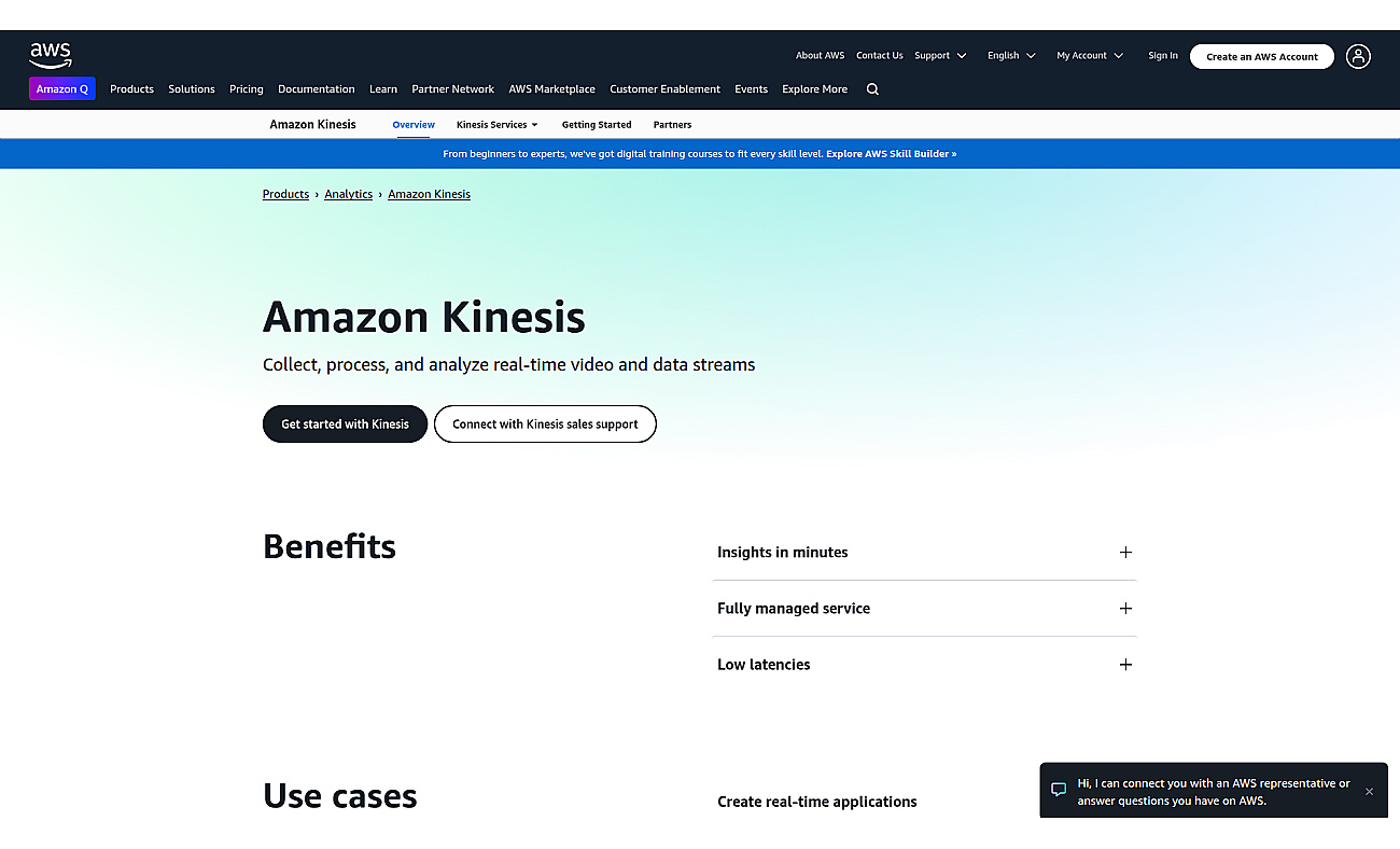 Amazon Kinesis screenshot