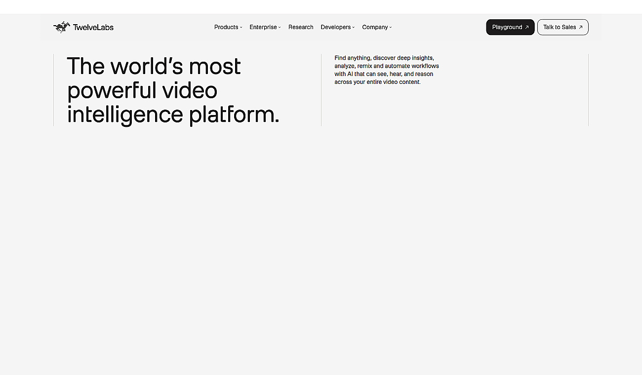 Twelve Labs screenshot