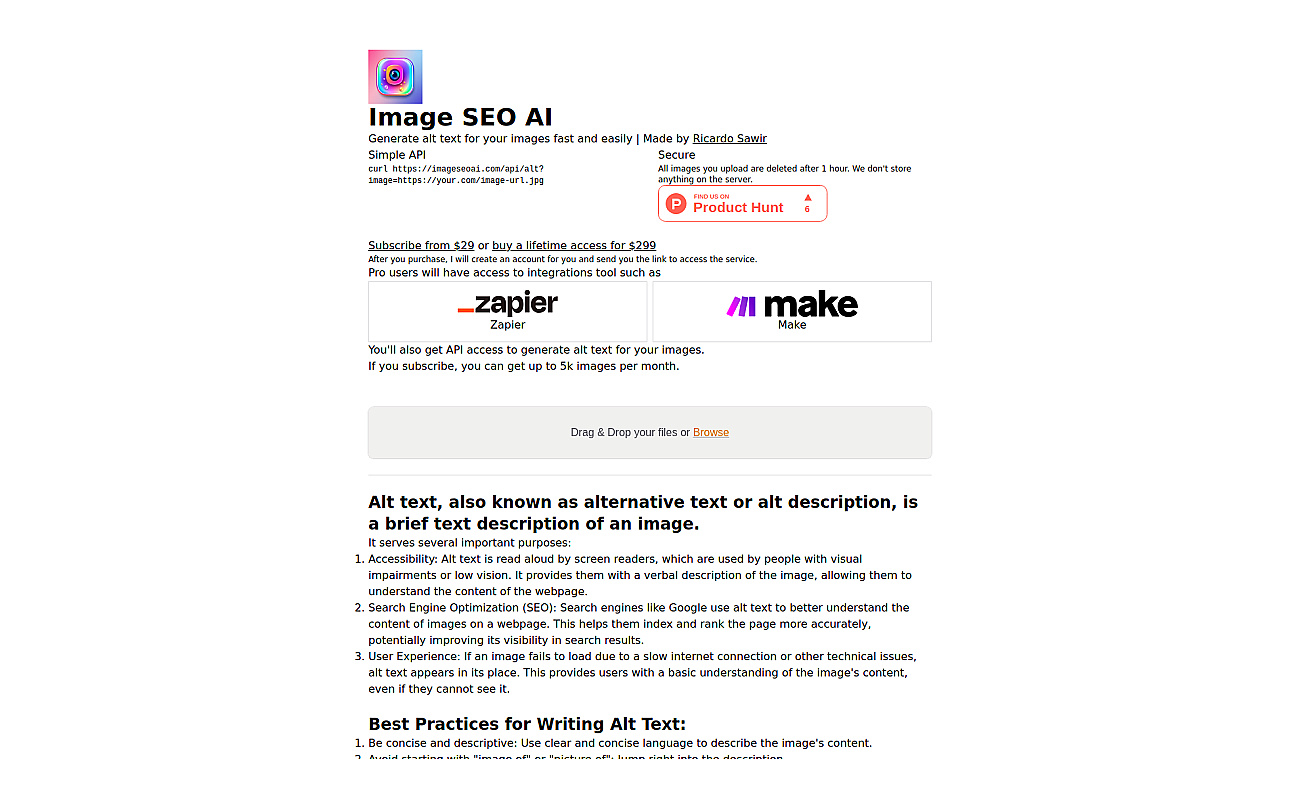 ImageSEOAI screenshot