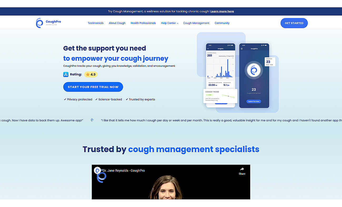 CoughPro screenshot