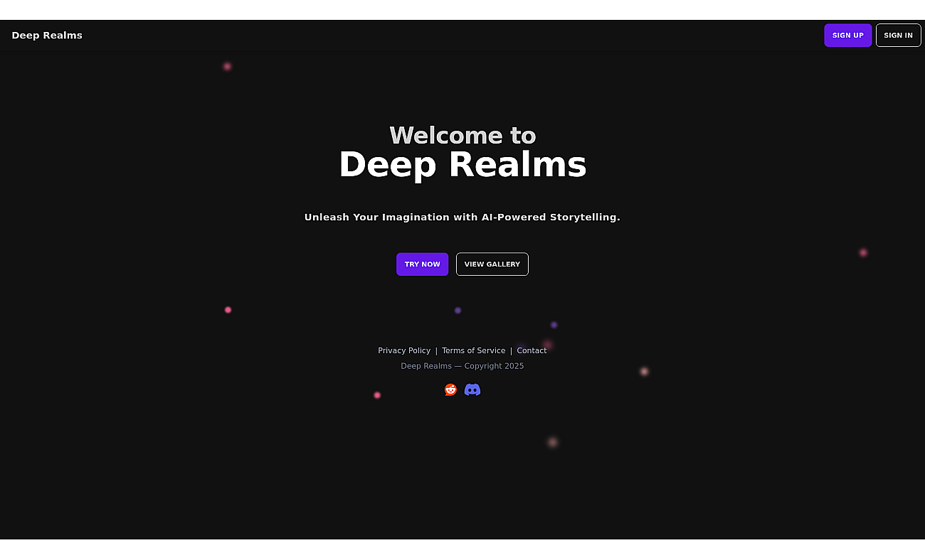 Deeprealms screenshot