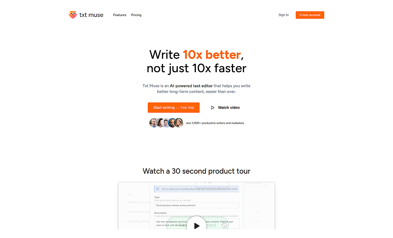 Txt Muse screenshot