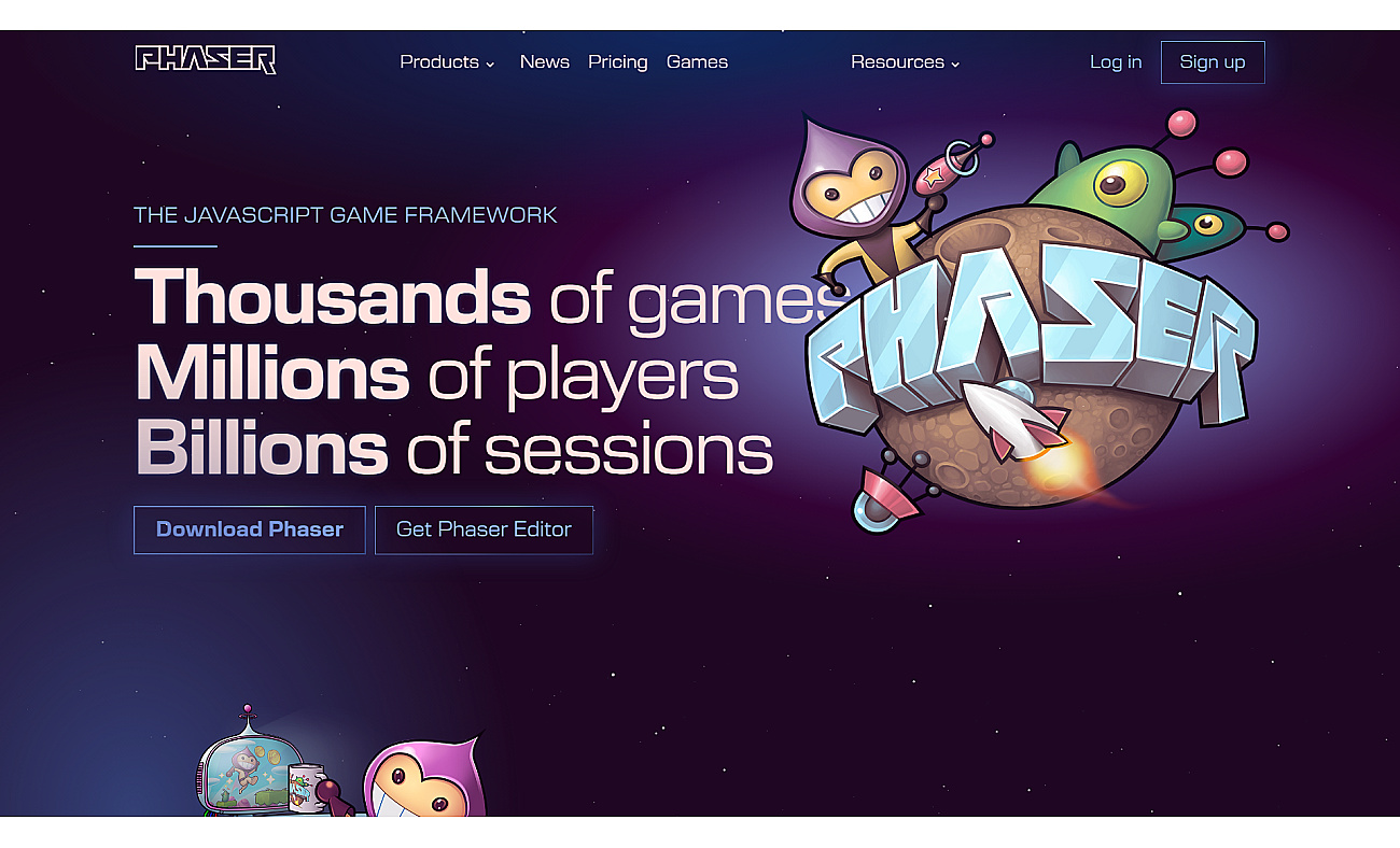 Phaser screenshot
