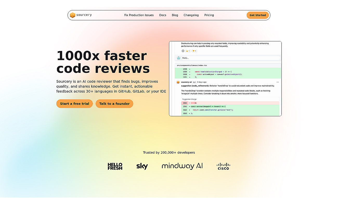 Sourcery screenshot