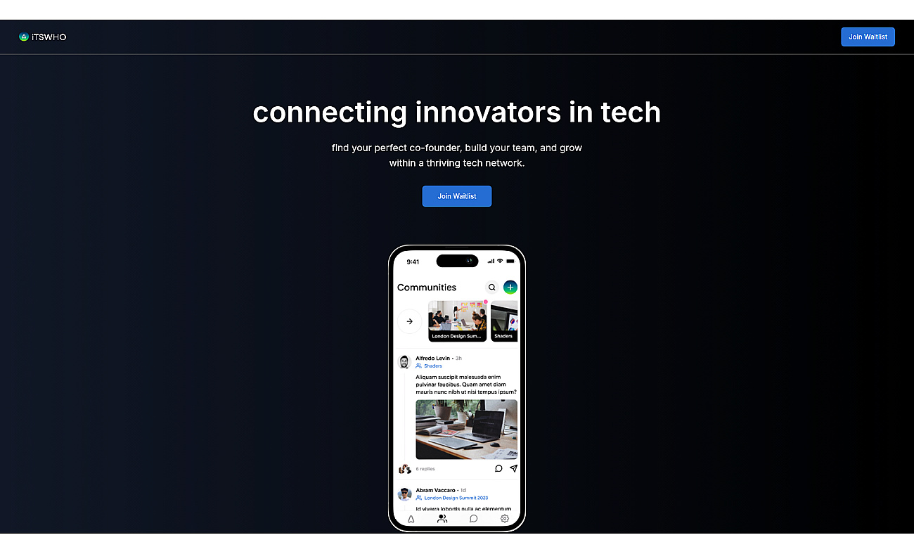 Itswho app screenshot