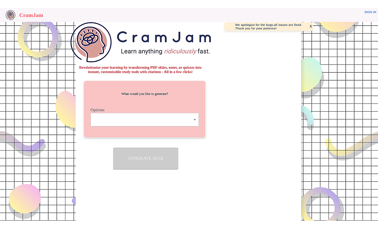 CramJam screenshot