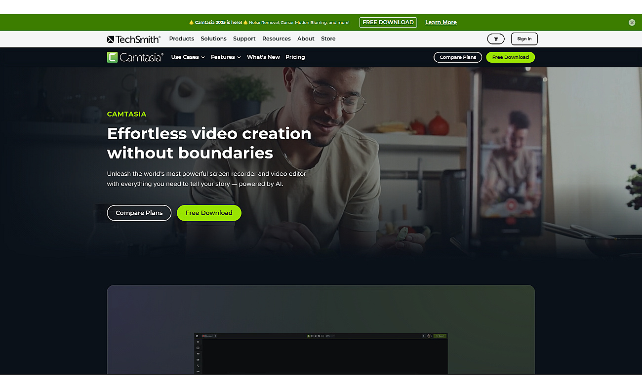 Camtasia screenshot