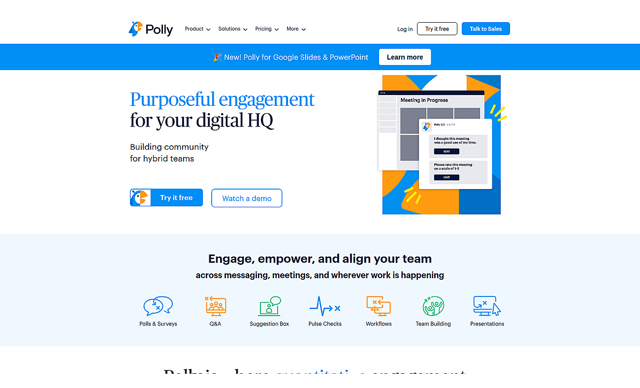 Polly.ai screenshot