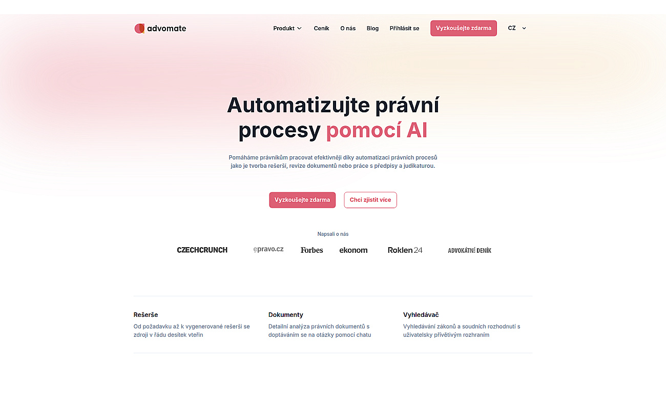 Advomate screenshot