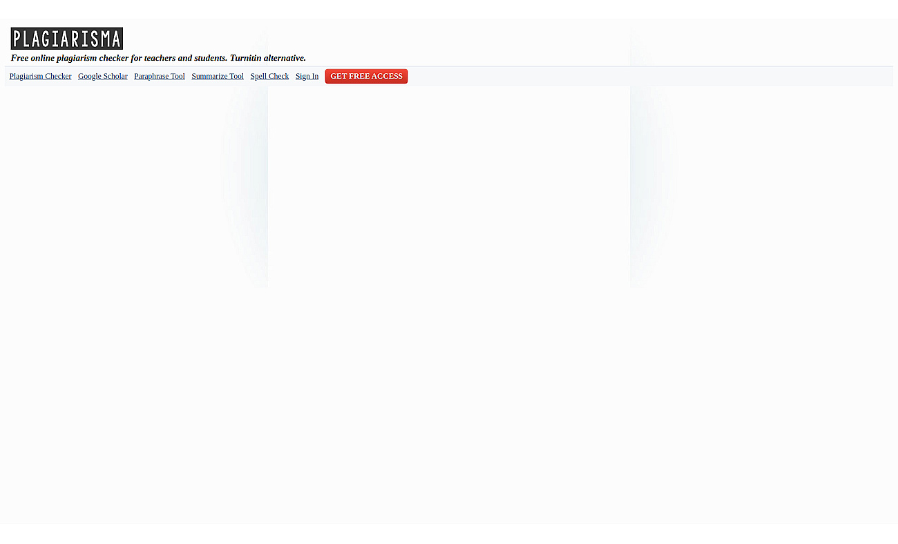 Plagiarisma screenshot