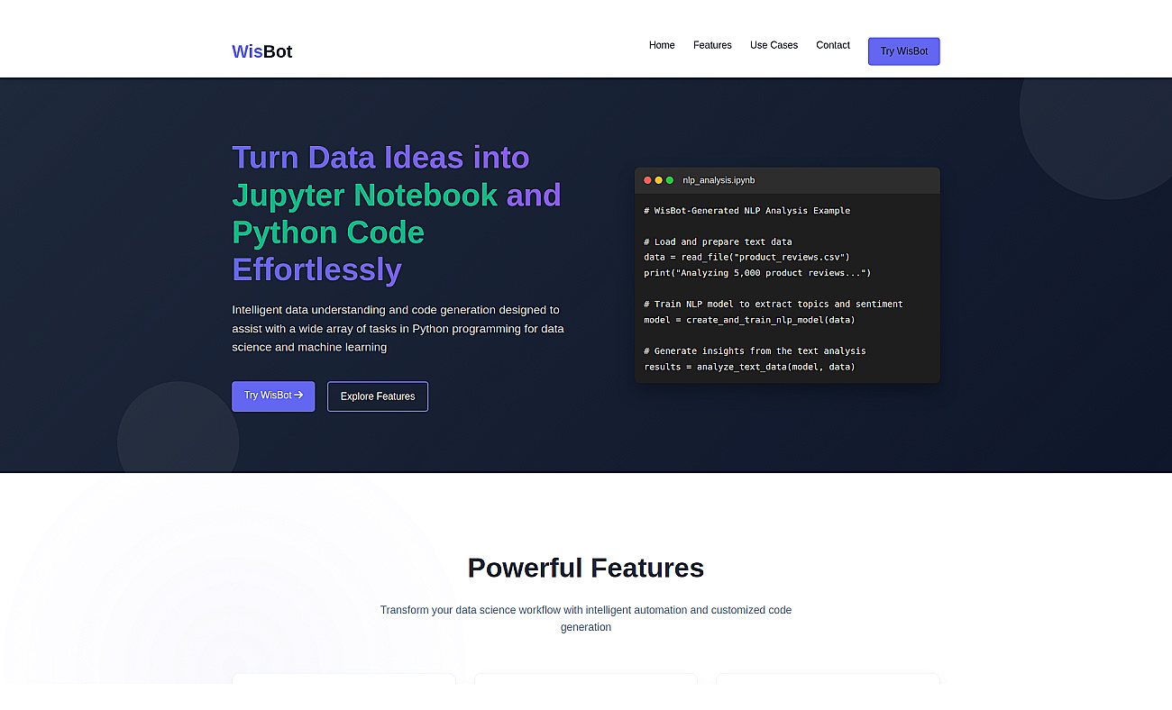 WisBot screenshot
