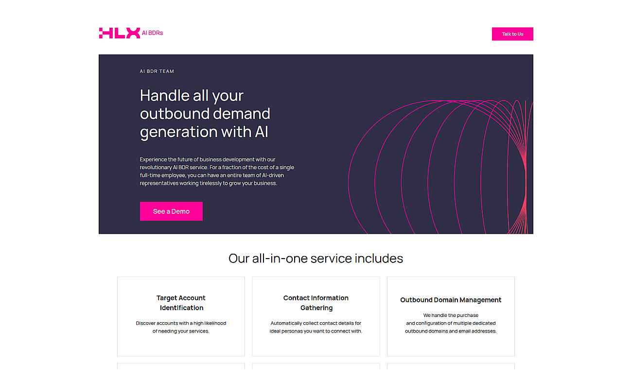AI BDRs screenshot