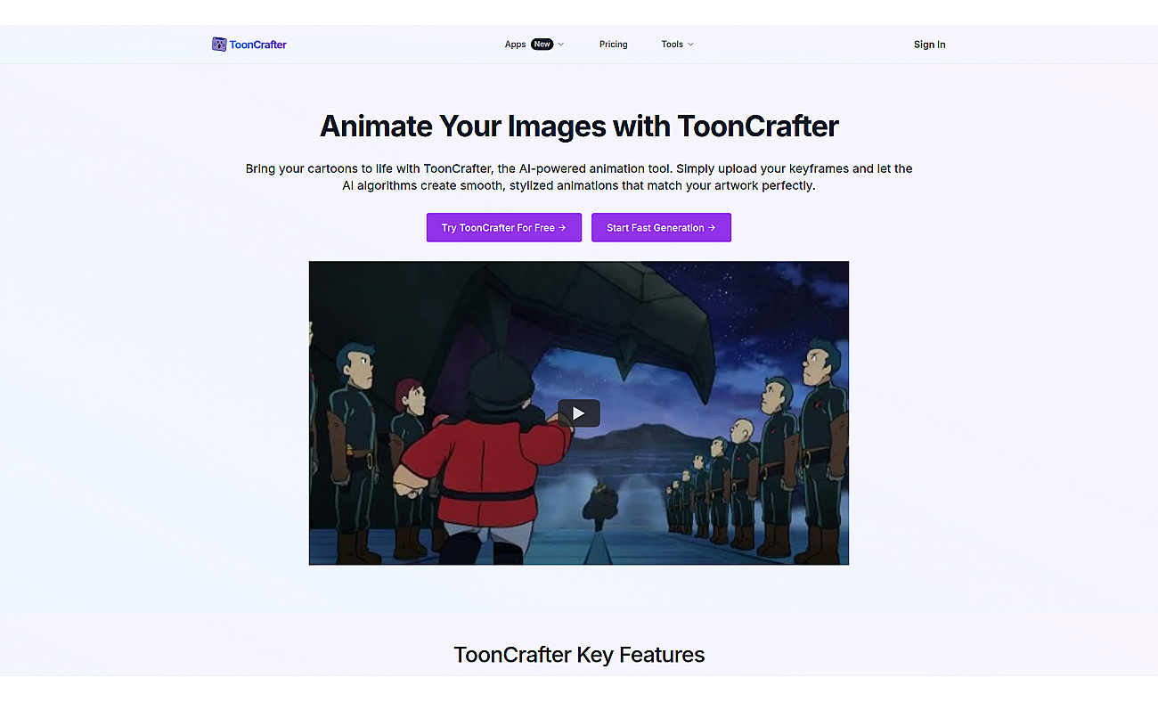 ToonCrafter screenshot