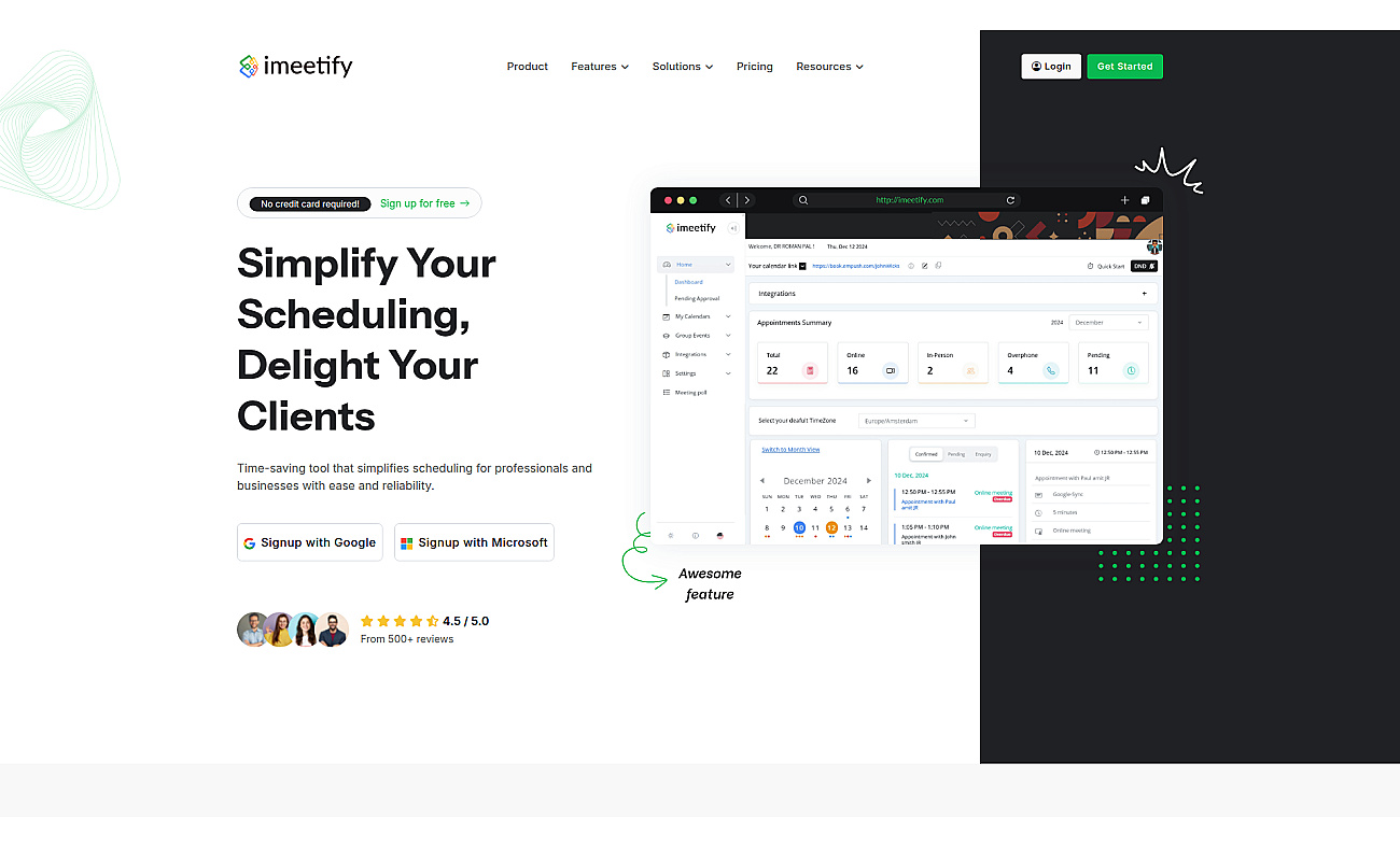 Imeetify screenshot