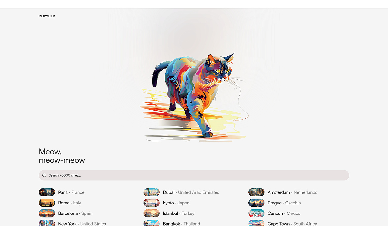 Meoweler screenshot