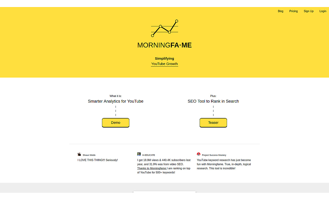 Morningfame screenshot