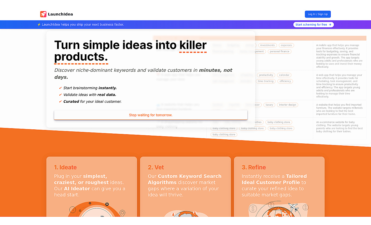 Launchidea screenshot