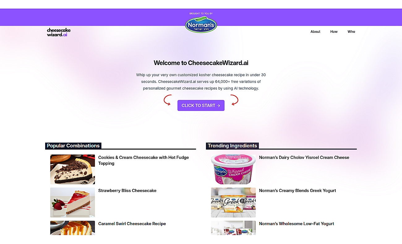Cheesecakewizard screenshot
