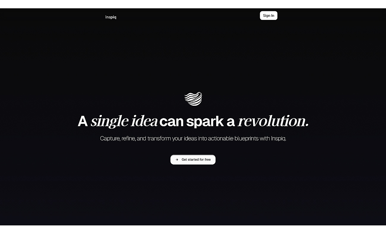 Inspiq screenshot