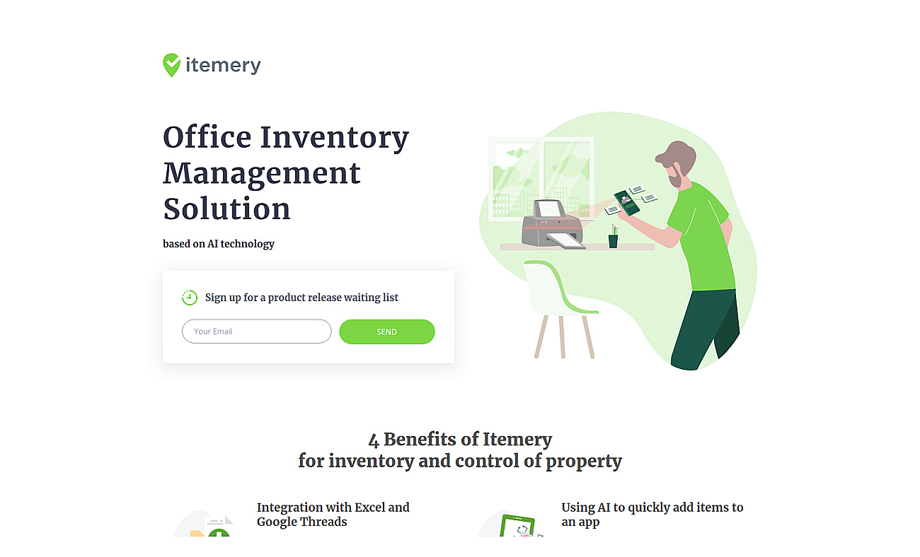 Itemery screenshot