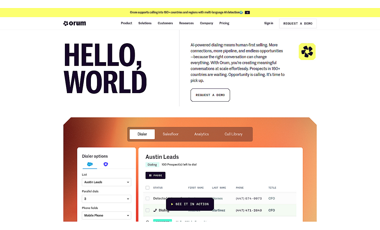orum.com screenshot
