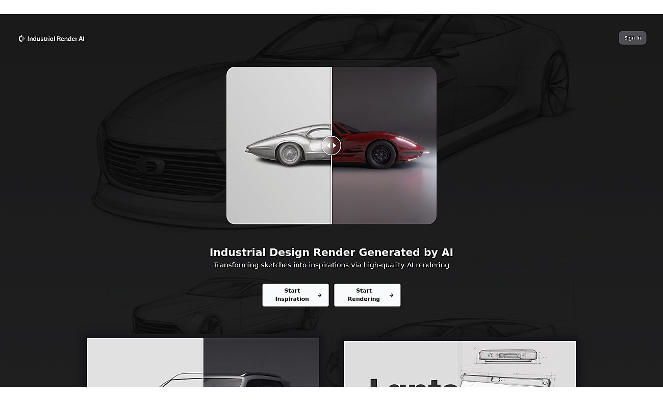 Industrial Render AI screenshot