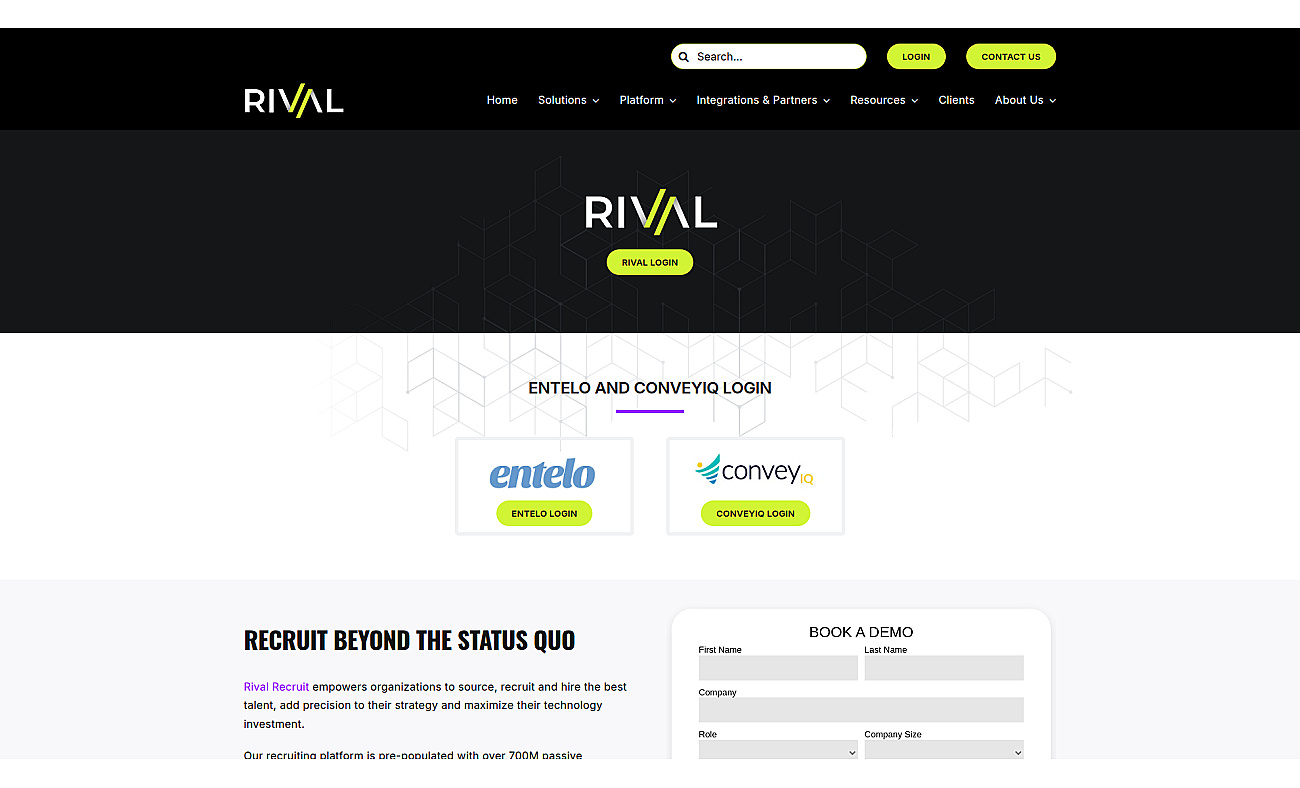 Entelo screenshot