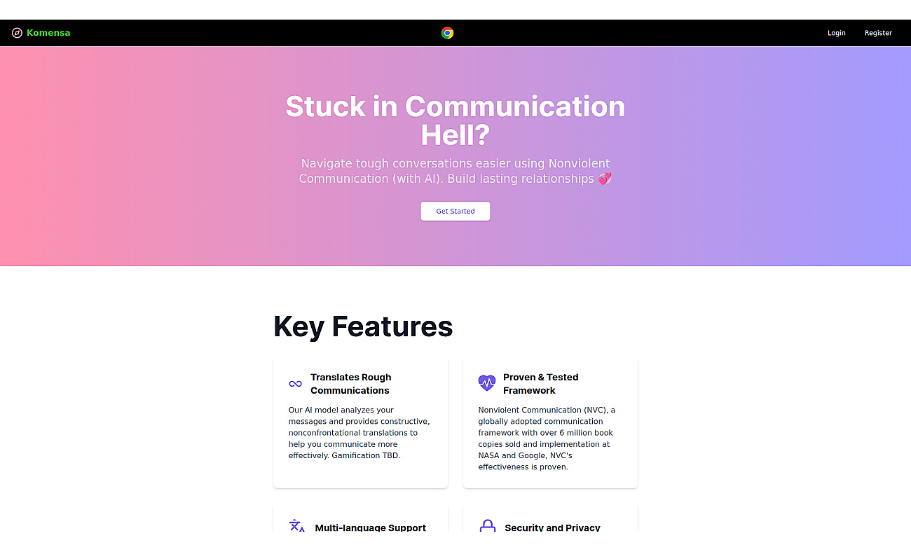 Komensa screenshot