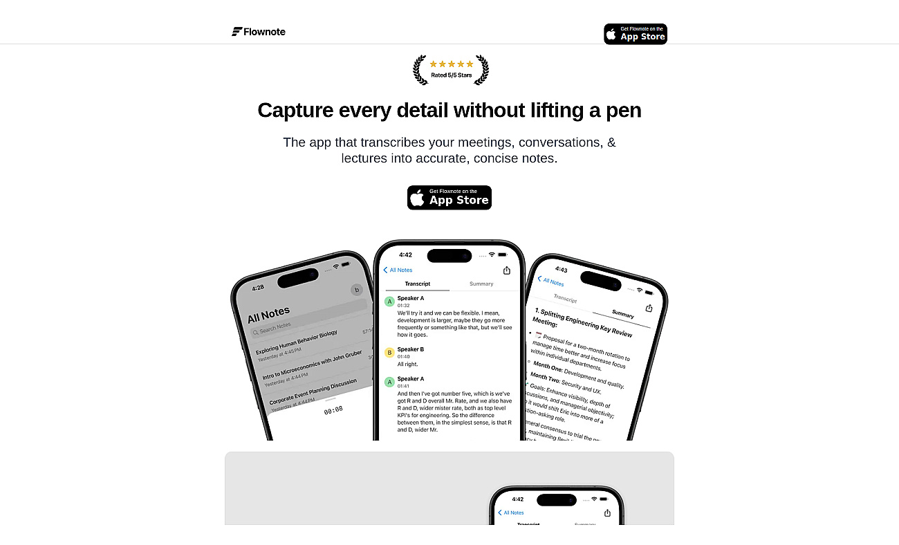 Flownote screenshot