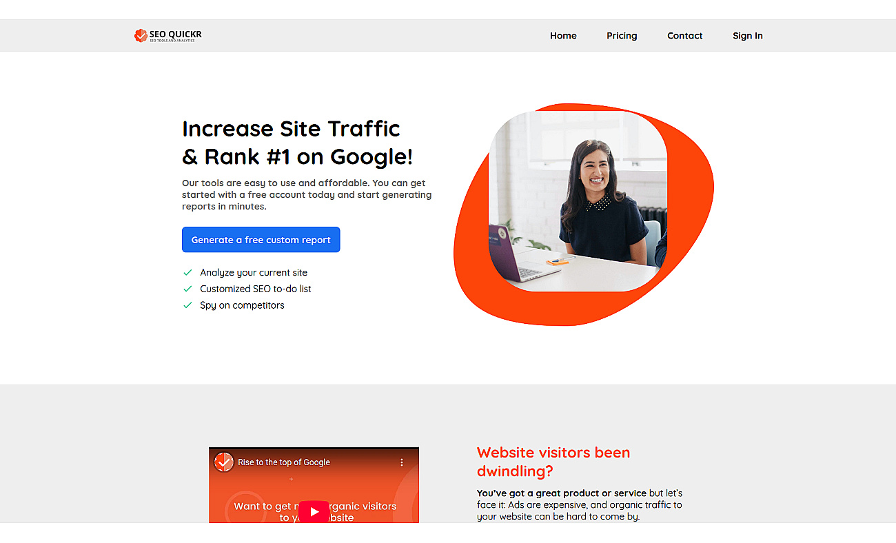 SEO Quickr screenshot