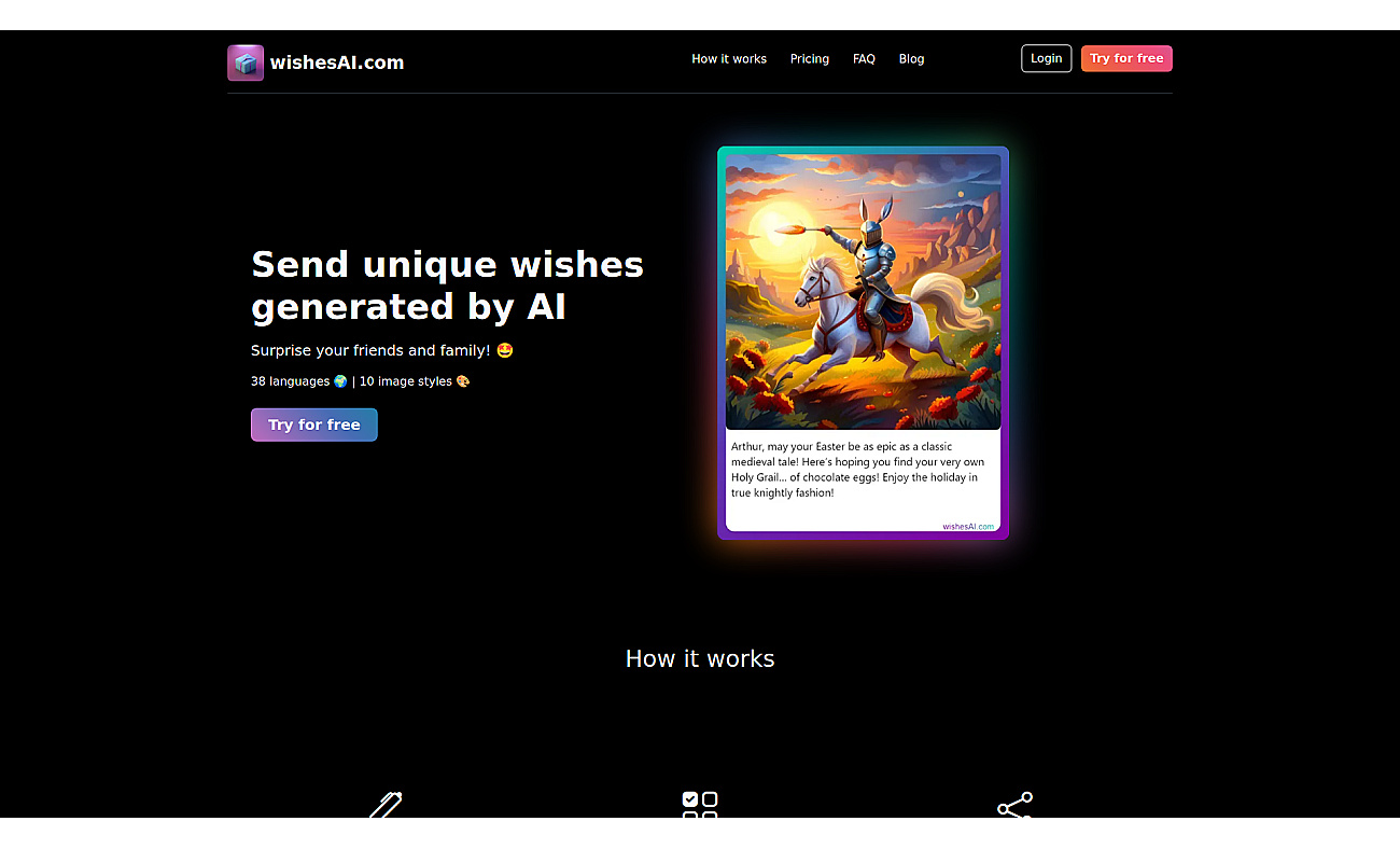 Wishes AI screenshot