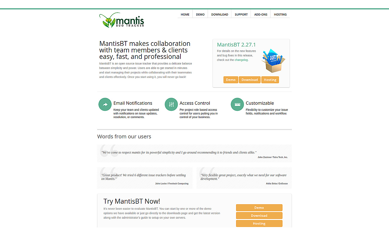 MantisBT screenshot