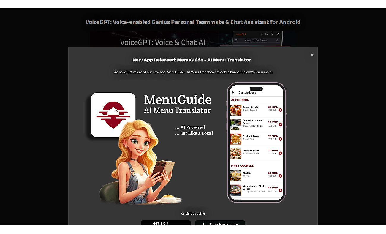 VoiceGPT screenshot