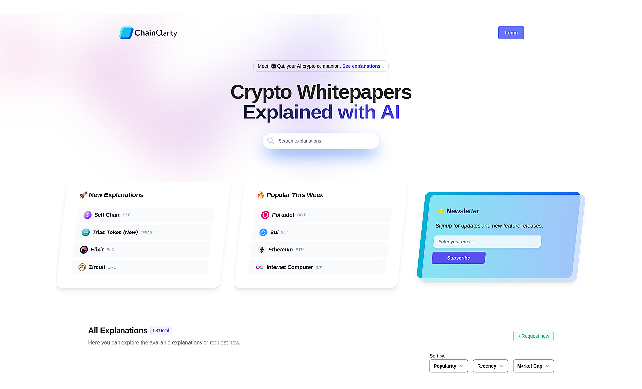 ChainClarity screenshot