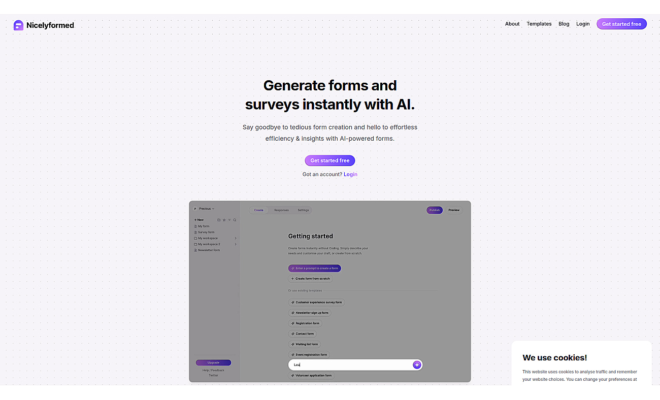 Nicelyformed screenshot