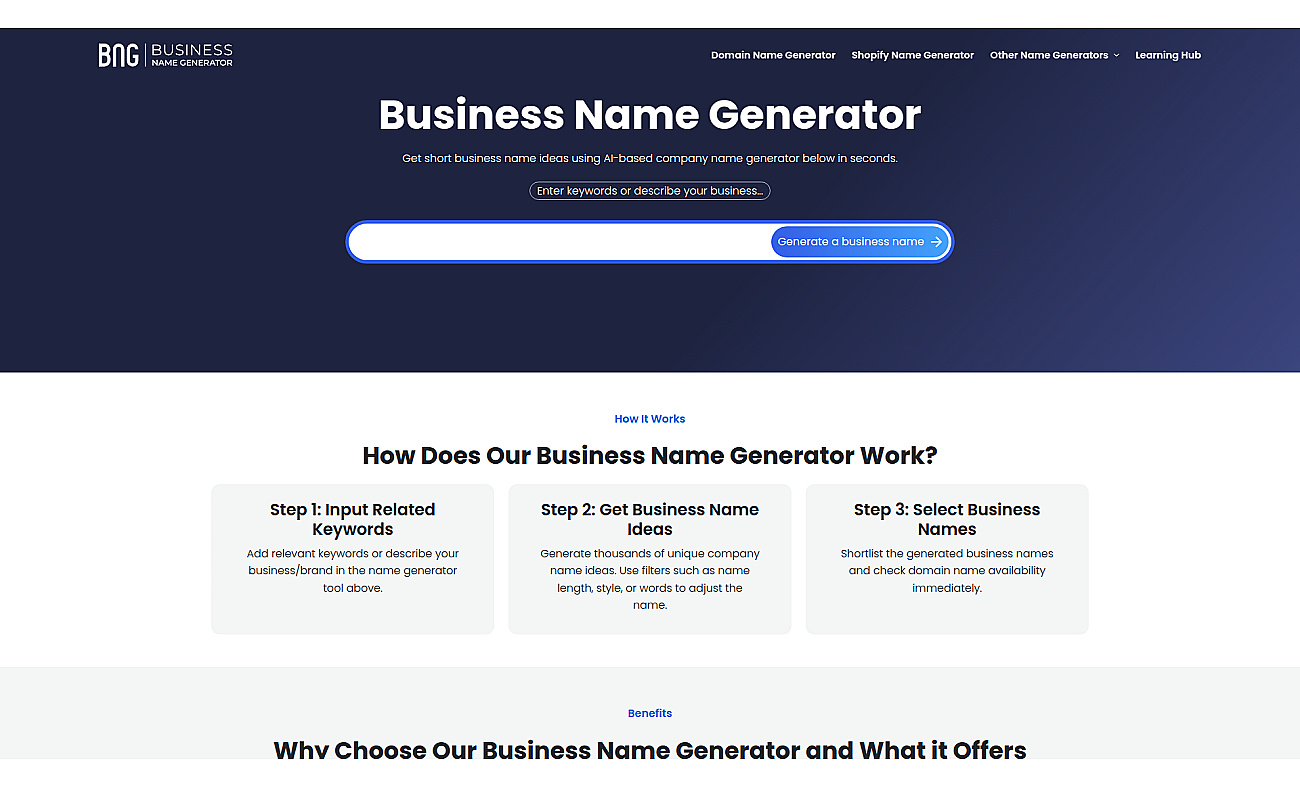 BizNameWiz screenshot