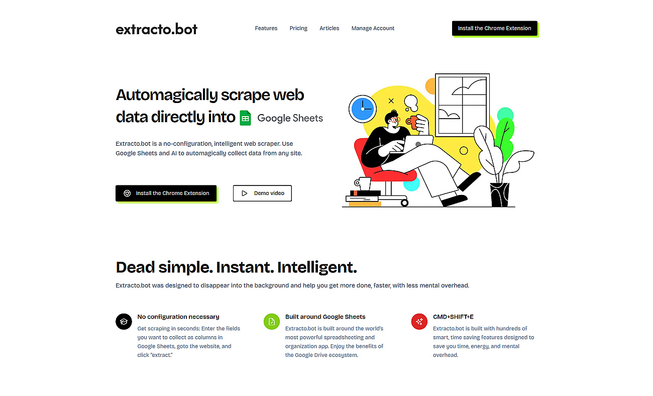 extracto.bot screenshot