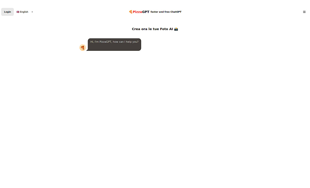 PizzaGPT screenshot