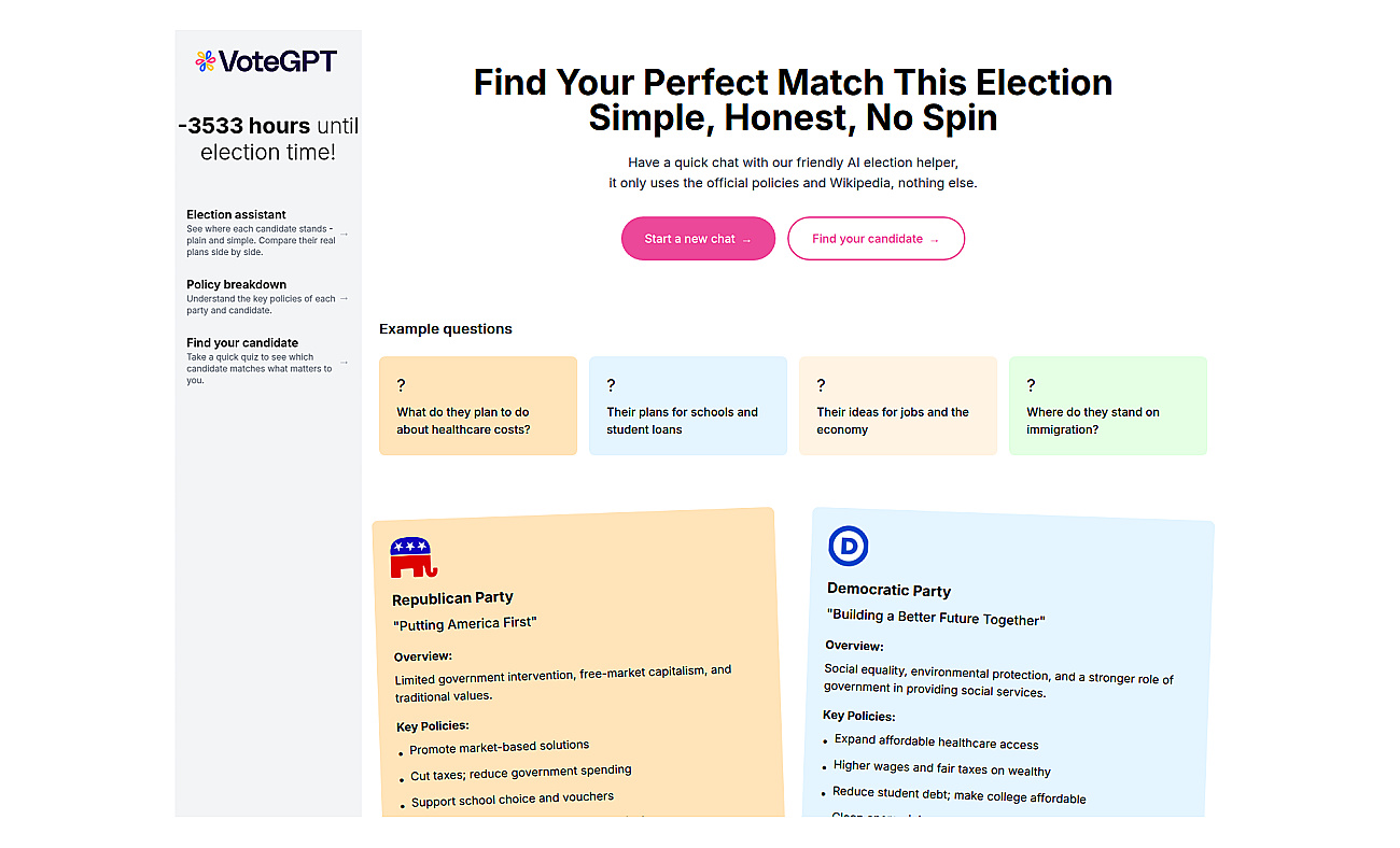 VoteGPT screenshot