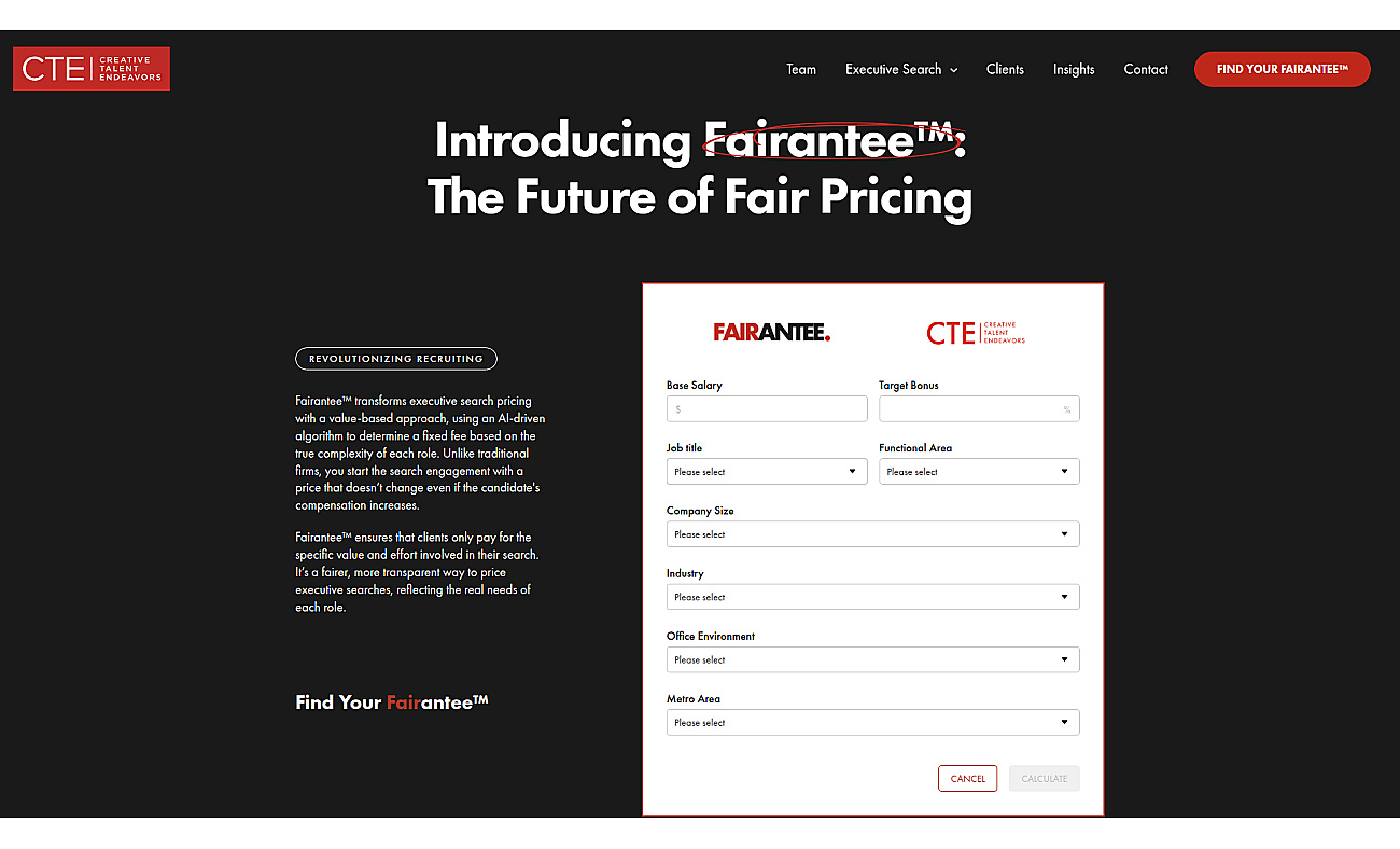 Fairantee screenshot