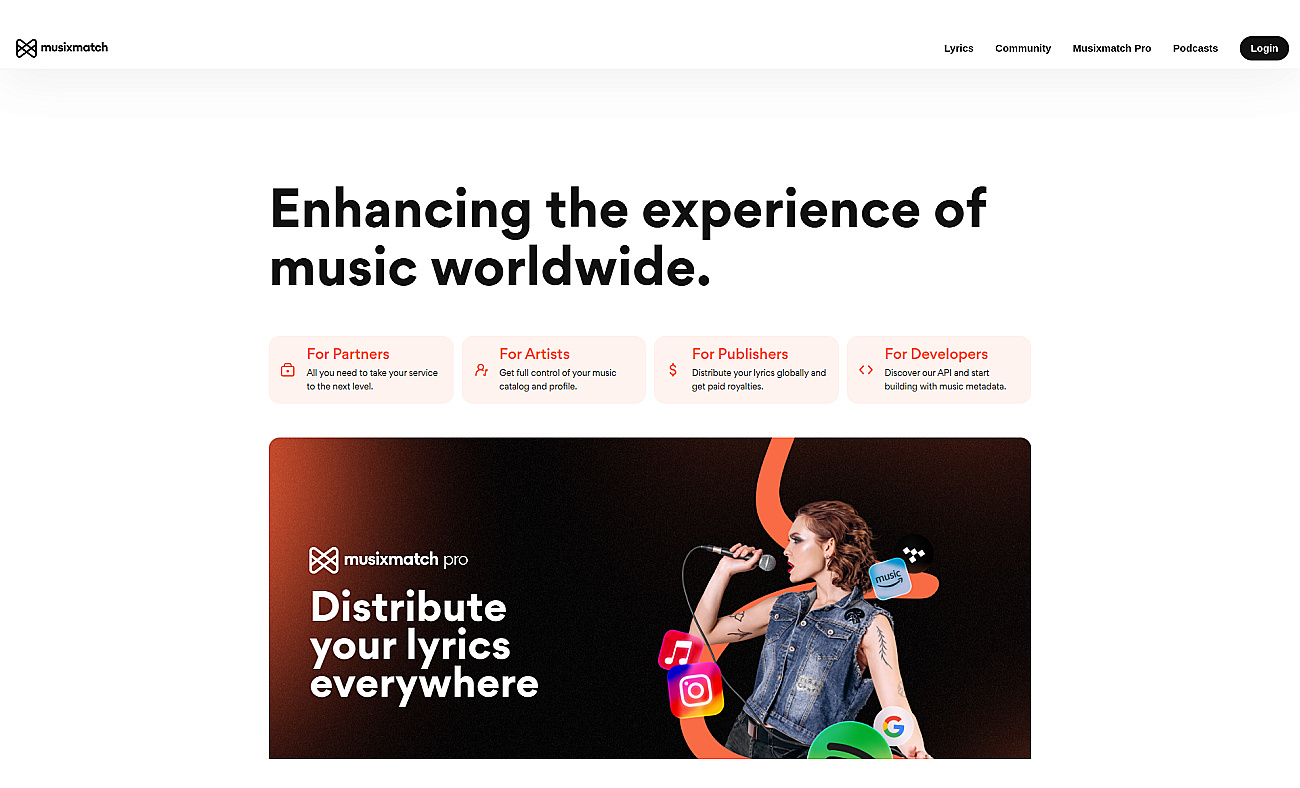 Musixmatch screenshot
