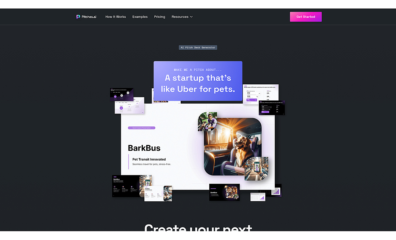 Pitches.ai screenshot