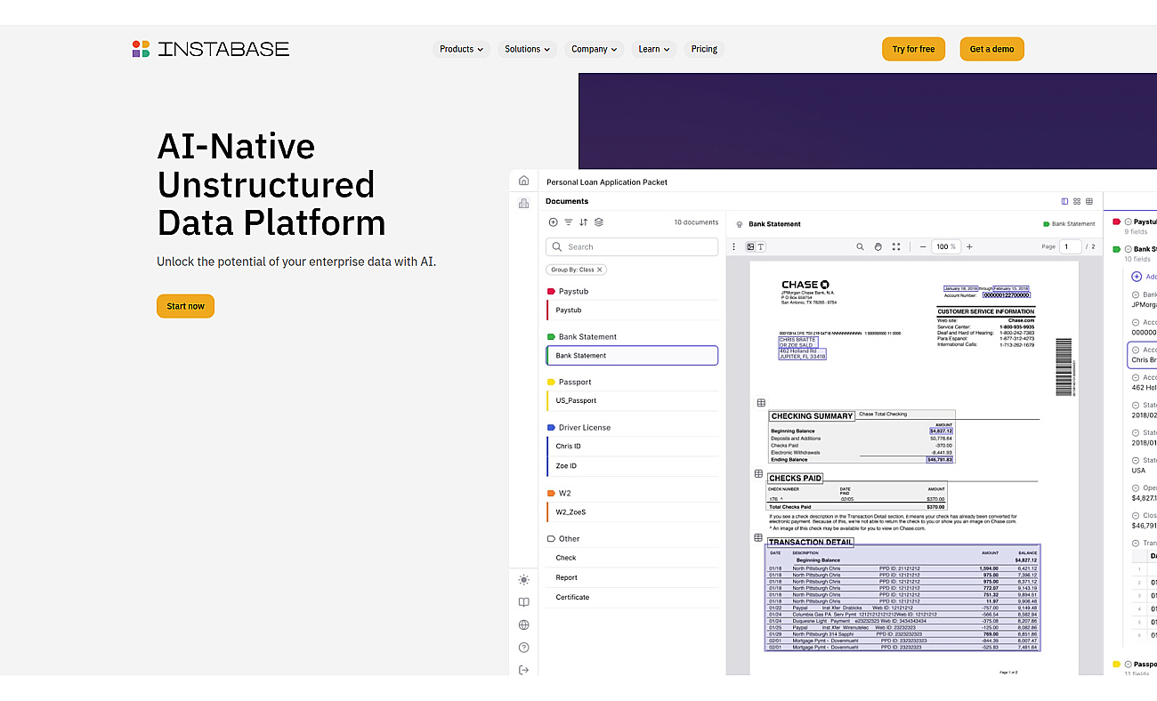 instabase.com screenshot