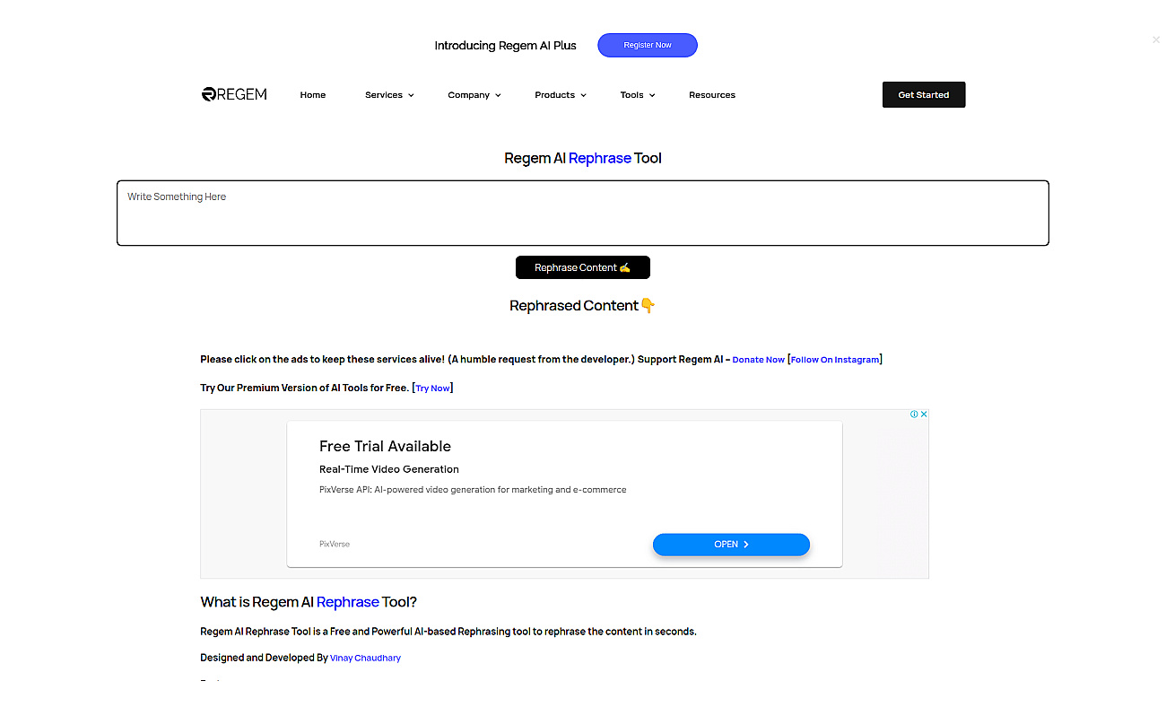 Regem screenshot
