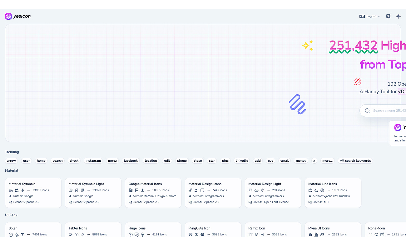 Yesicon screenshot