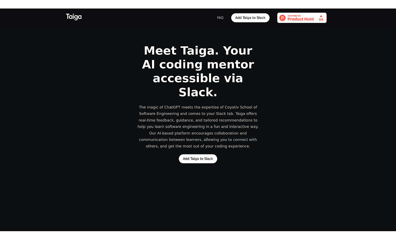 Taiga screenshot