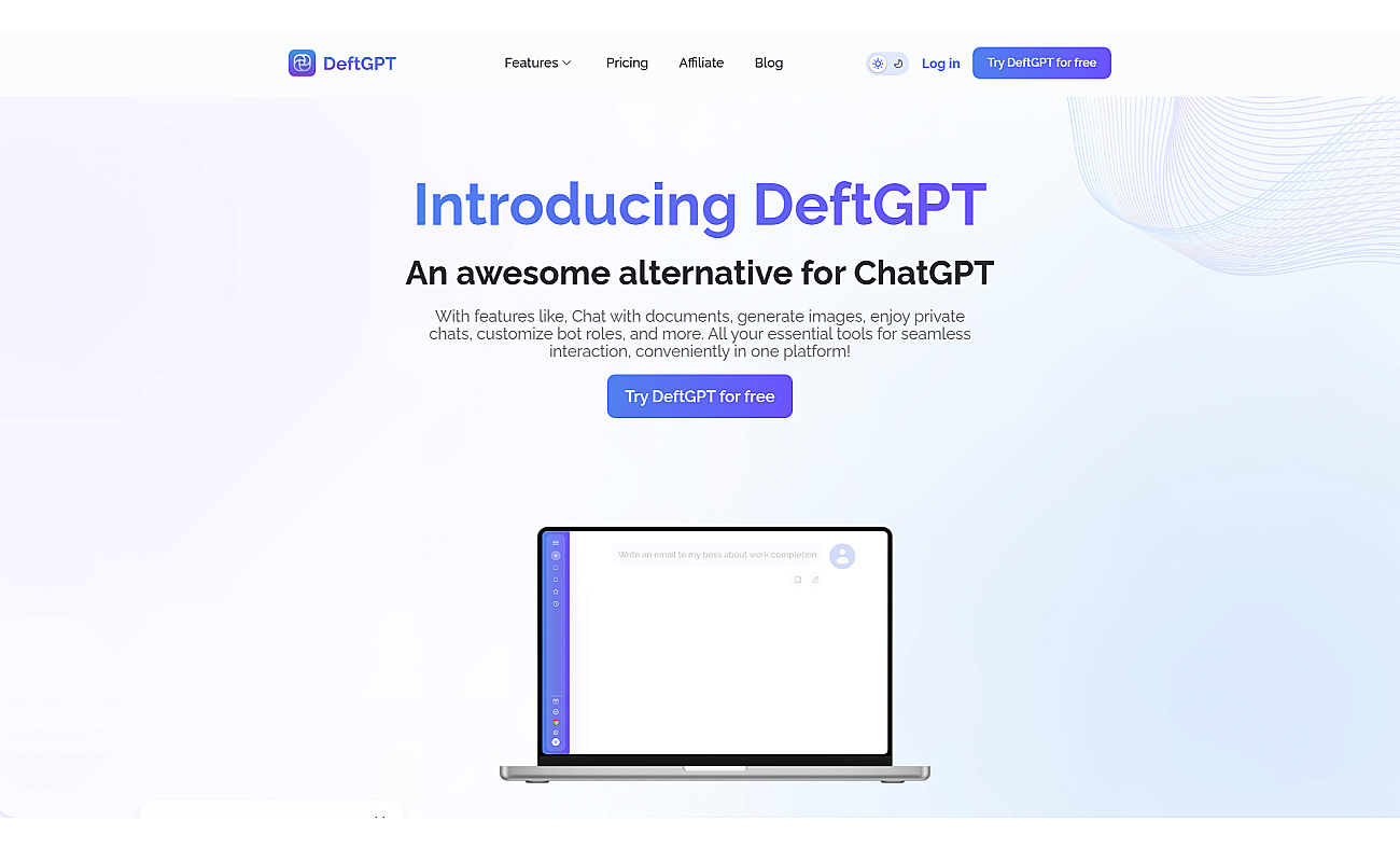 DeftGPT screenshot