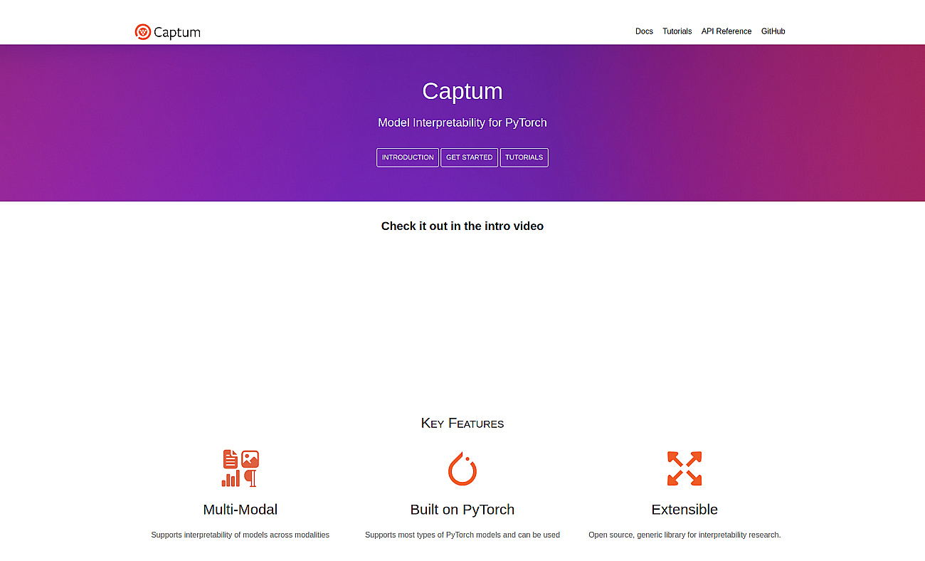 Captum.ai screenshot