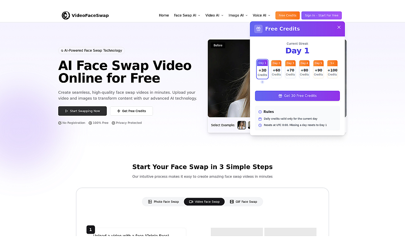 Video Face Swap screenshot